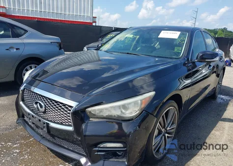 2014 Infiniti Q50 Sport z USA, uszkodzony, nr VIN JN1BV7AR8EM691233